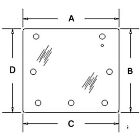 Aftermarket 3389902M1 Rear Glass Fits Massey Ferguson Tractor 3050 3060 3065 3070 3075 3080 3389902M3